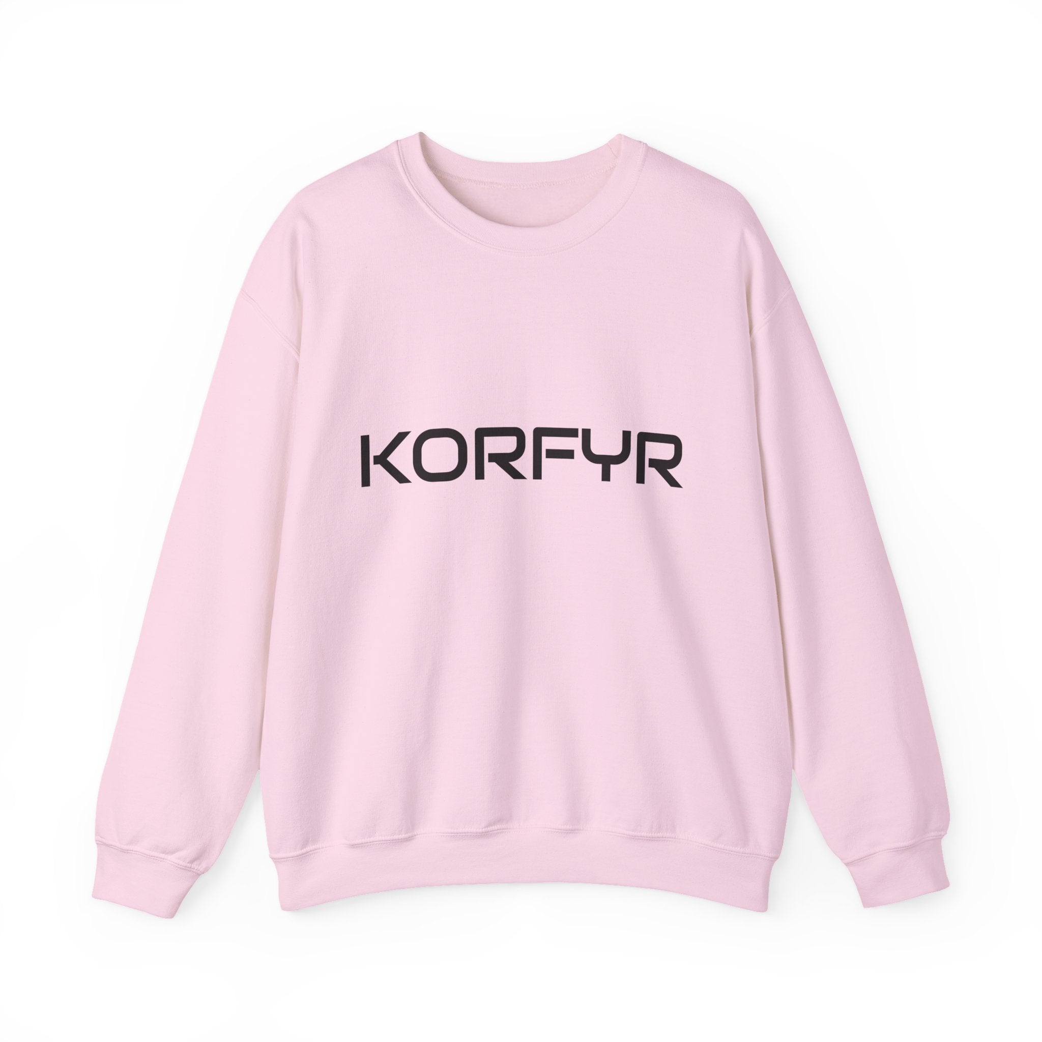 Chic KORFYR Unisex Crewneck Sweatshirt, Casual Layering Essential, Cozy Gift for Friends, Stylish Everyday Wear, Perfect for Any Occasion