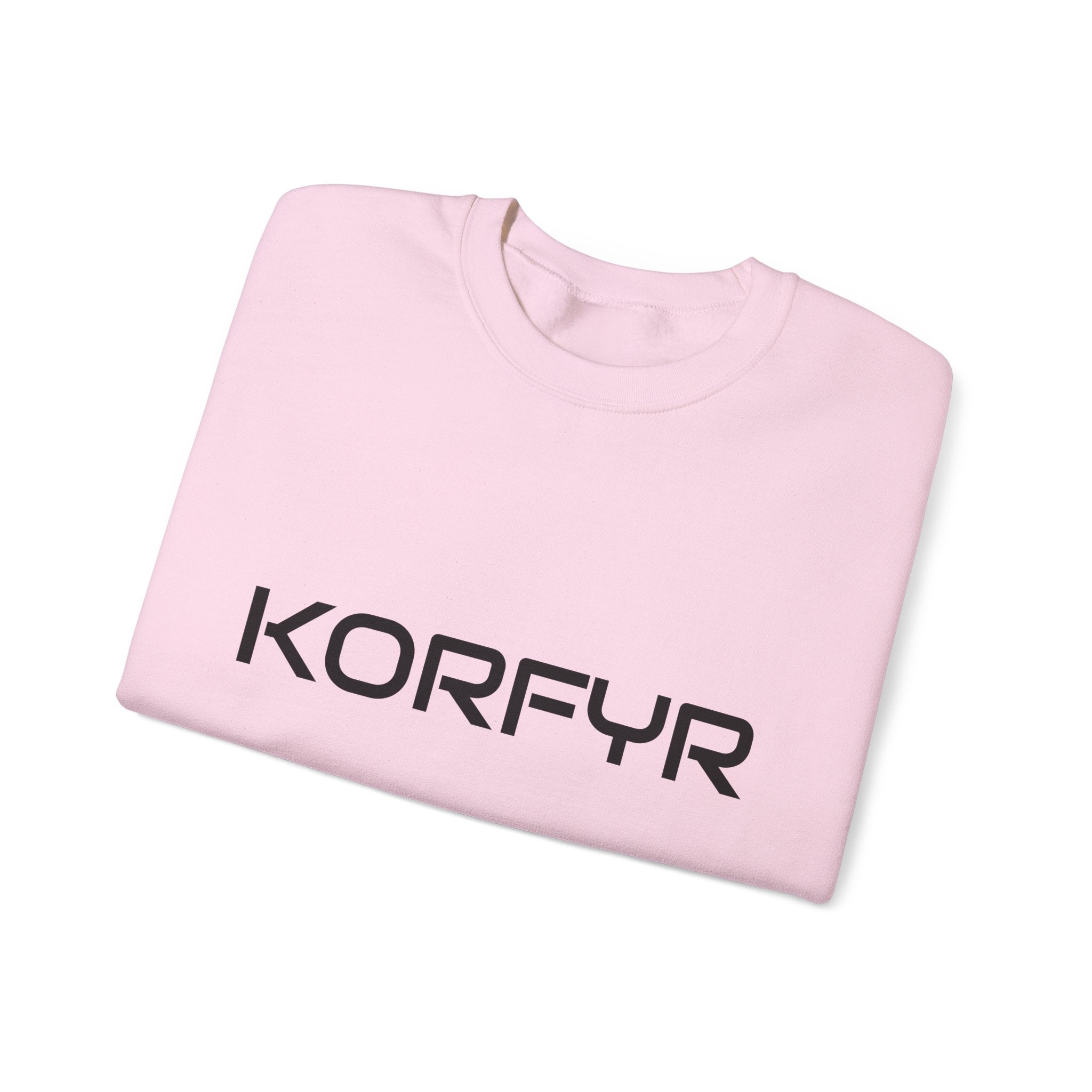 Chic KORFYR Unisex Crewneck Sweatshirt, Casual Layering Essential, Cozy Gift for Friends, Stylish Everyday Wear, Perfect for Any Occasion