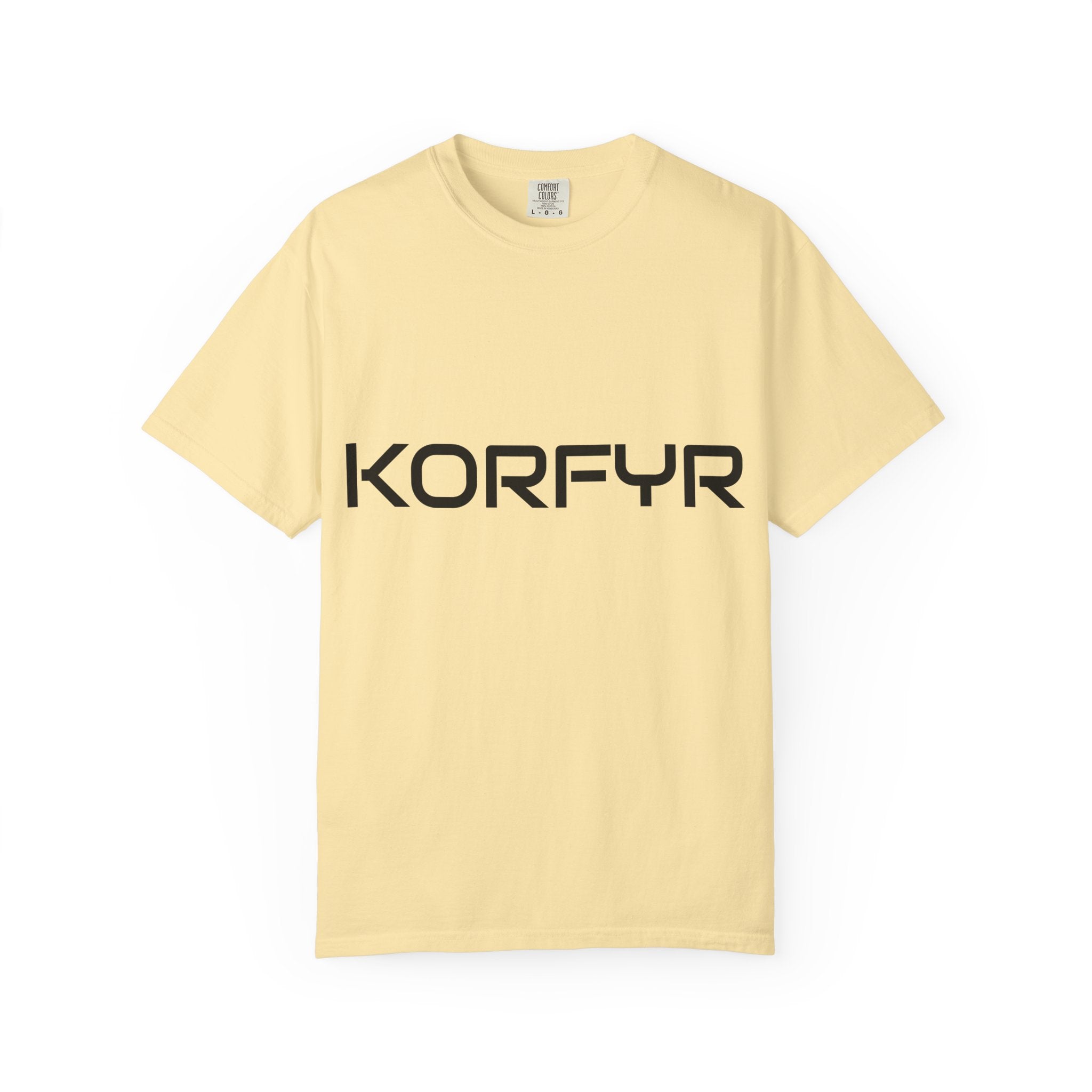 KORFYR Unisex Garment-Dyed T-shirt | Minimalist Fashion Tee, Casual Style, Perfect Gift, Everyday Wear, Trendy Apparel