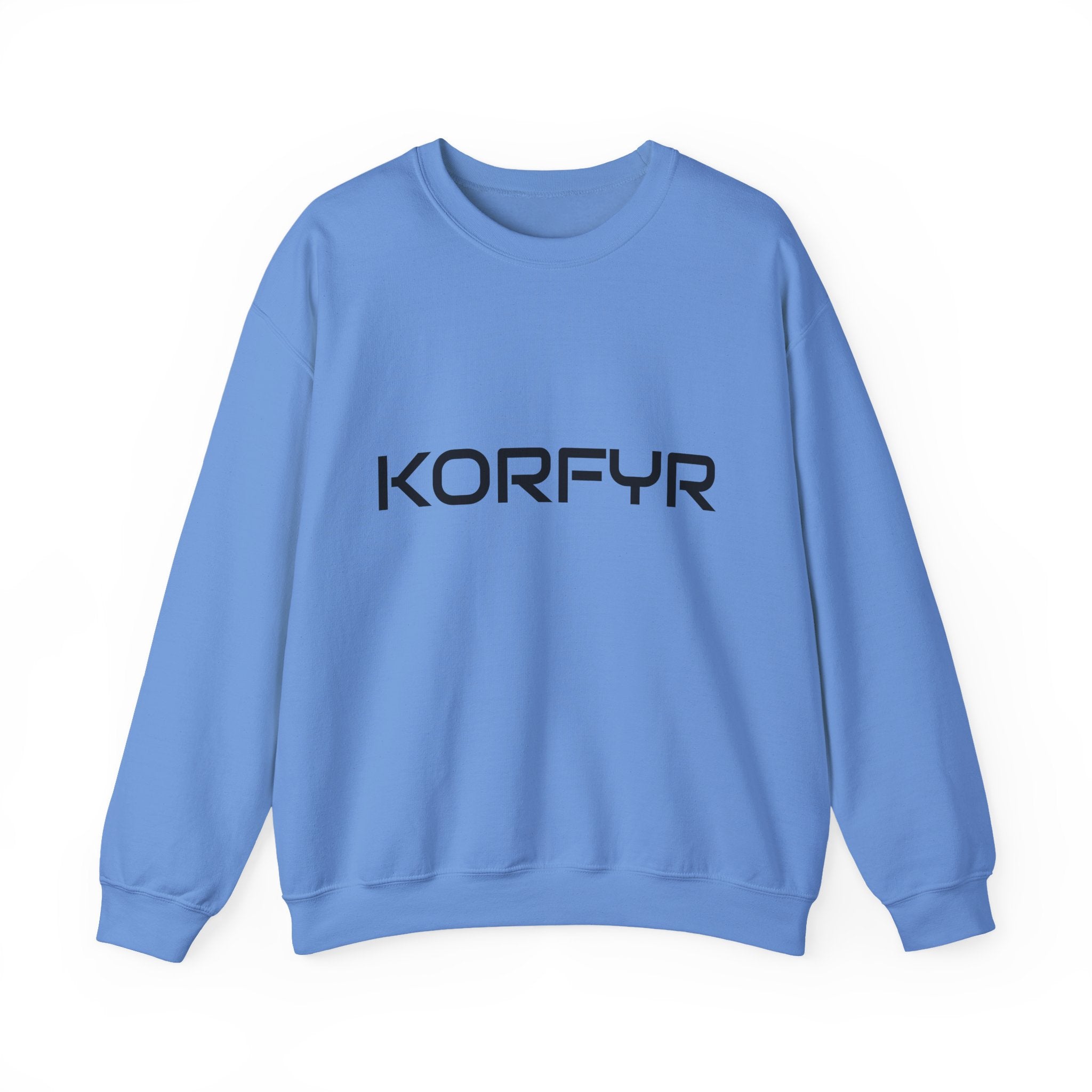 Chic KORFYR Unisex Crewneck Sweatshirt, Casual Layering Essential, Cozy Gift for Friends, Stylish Everyday Wear, Perfect for Any Occasion