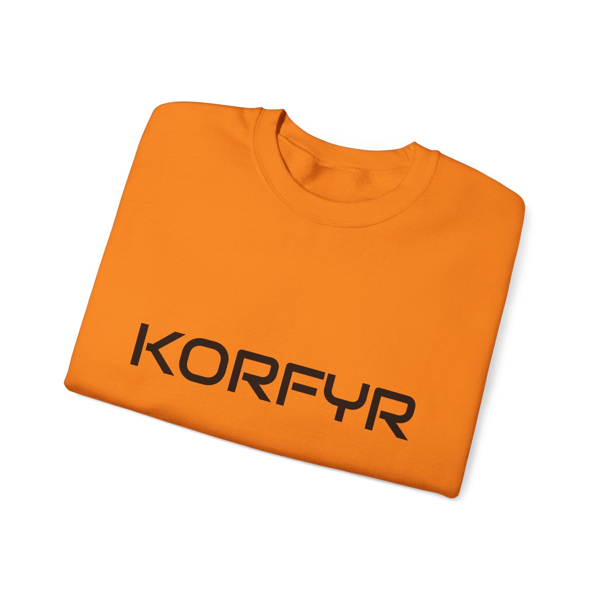 Chic KORFYR Unisex Crewneck Sweatshirt, Casual Layering Essential, Cozy Gift for Friends, Stylish Everyday Wear, Perfect for Any Occasion