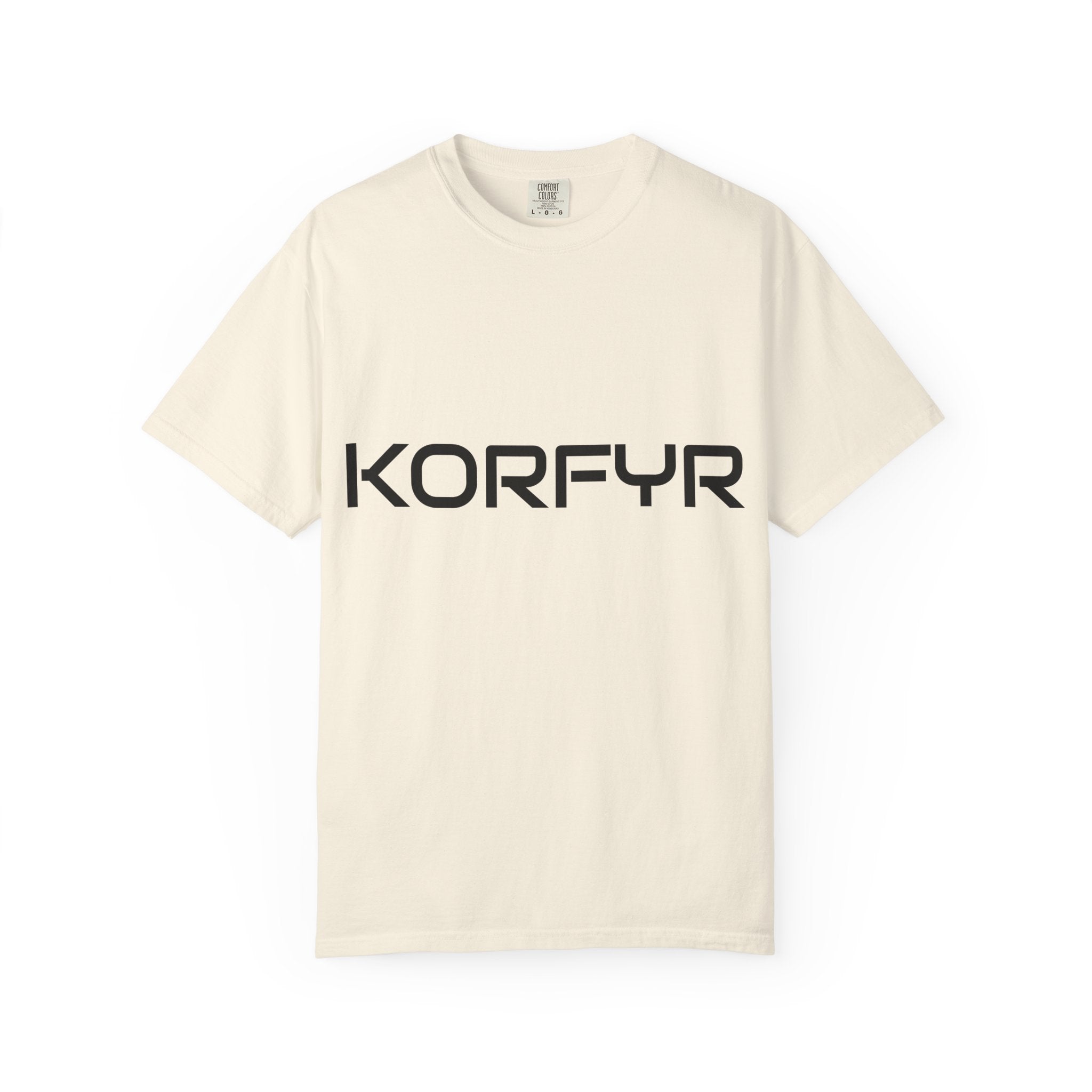 KORFYR Unisex Garment-Dyed T-shirt | Minimalist Fashion Tee, Casual Style, Perfect Gift, Everyday Wear, Trendy Apparel