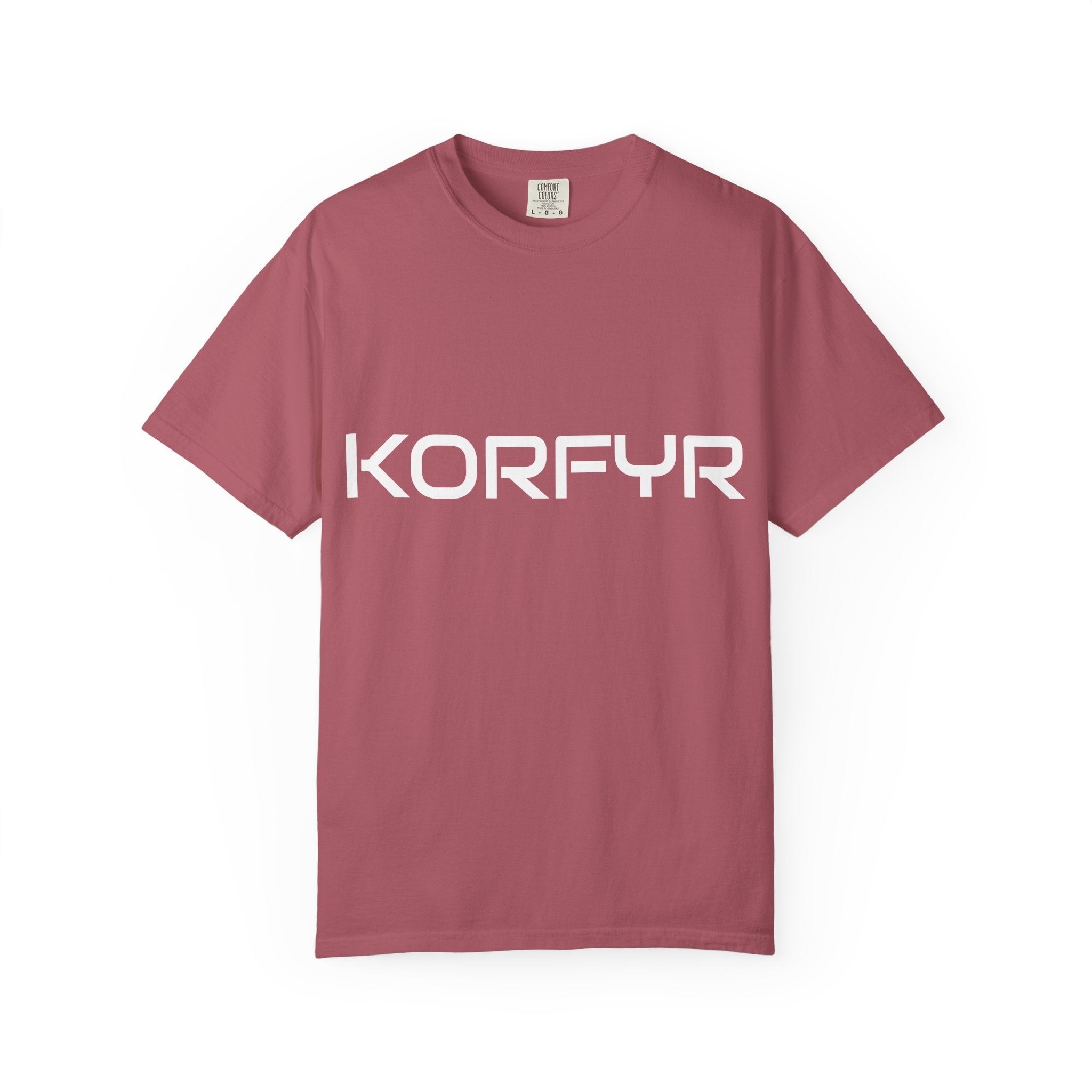 Stylish KORFYR Garment-Dyed T-Shirt, Casual Wear, Streetwear, Gift Idea, Unique Fashion Statement