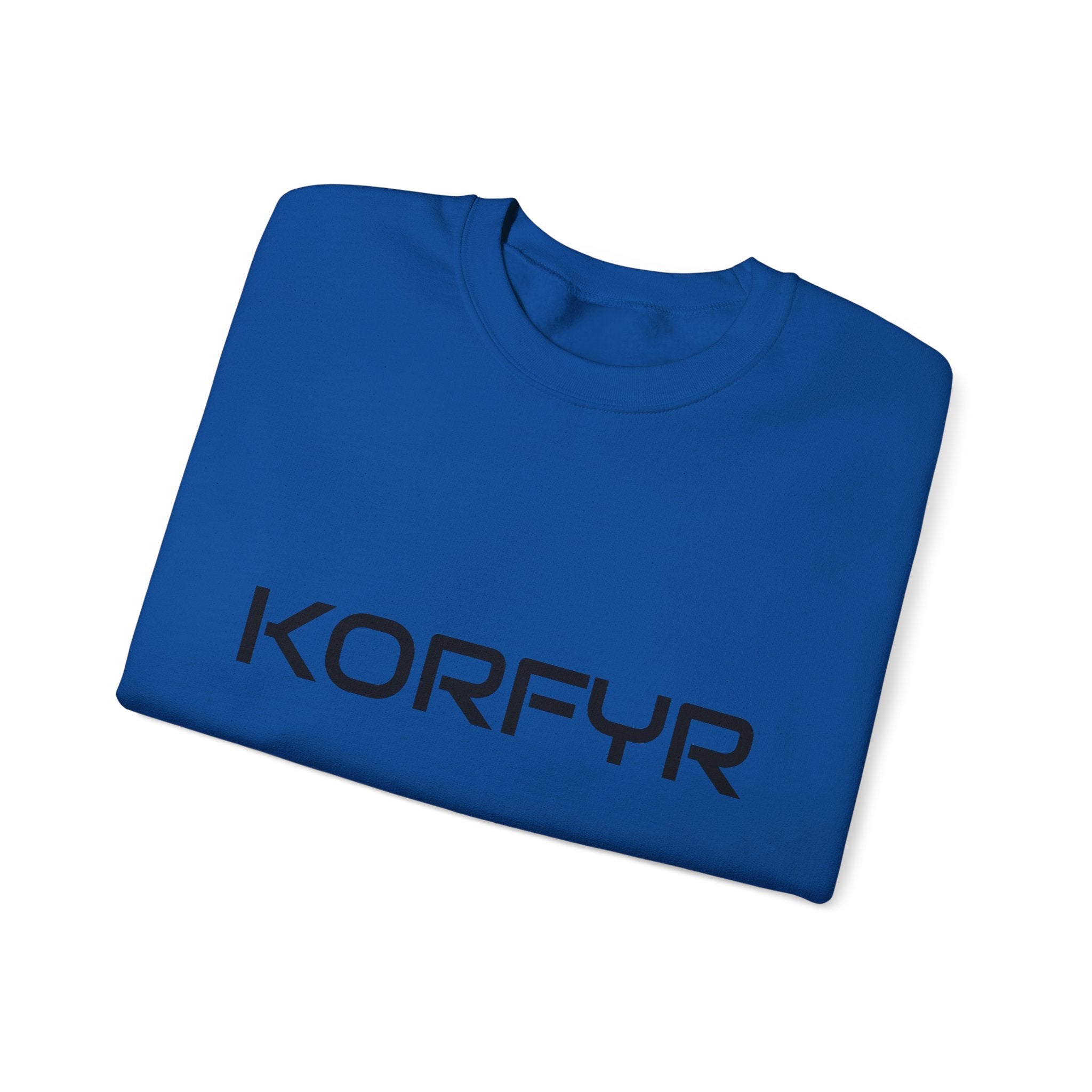 Chic KORFYR Unisex Crewneck Sweatshirt, Casual Layering Essential, Cozy Gift for Friends, Stylish Everyday Wear, Perfect for Any Occasion