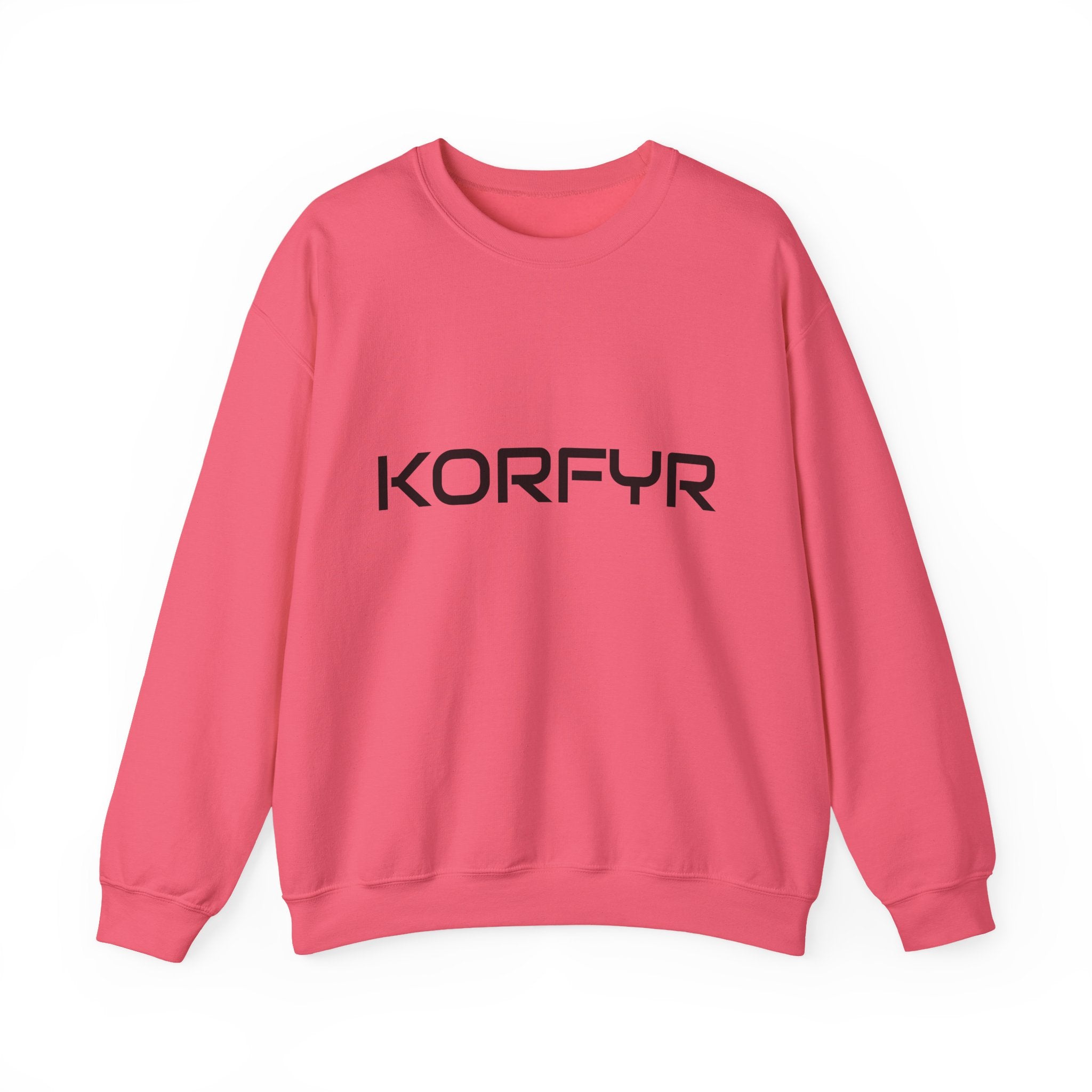 Chic KORFYR Unisex Crewneck Sweatshirt, Casual Layering Essential, Cozy Gift for Friends, Stylish Everyday Wear, Perfect for Any Occasion