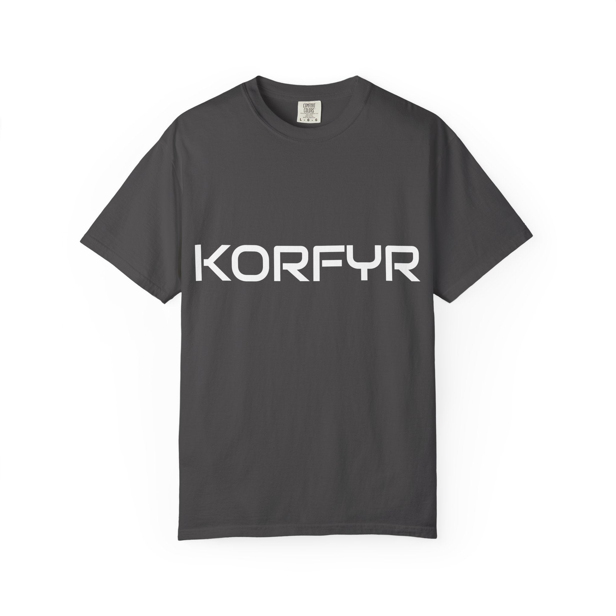 Stylish KORFYR Garment-Dyed T-Shirt, Casual Wear, Streetwear, Gift Idea, Unique Fashion Statement