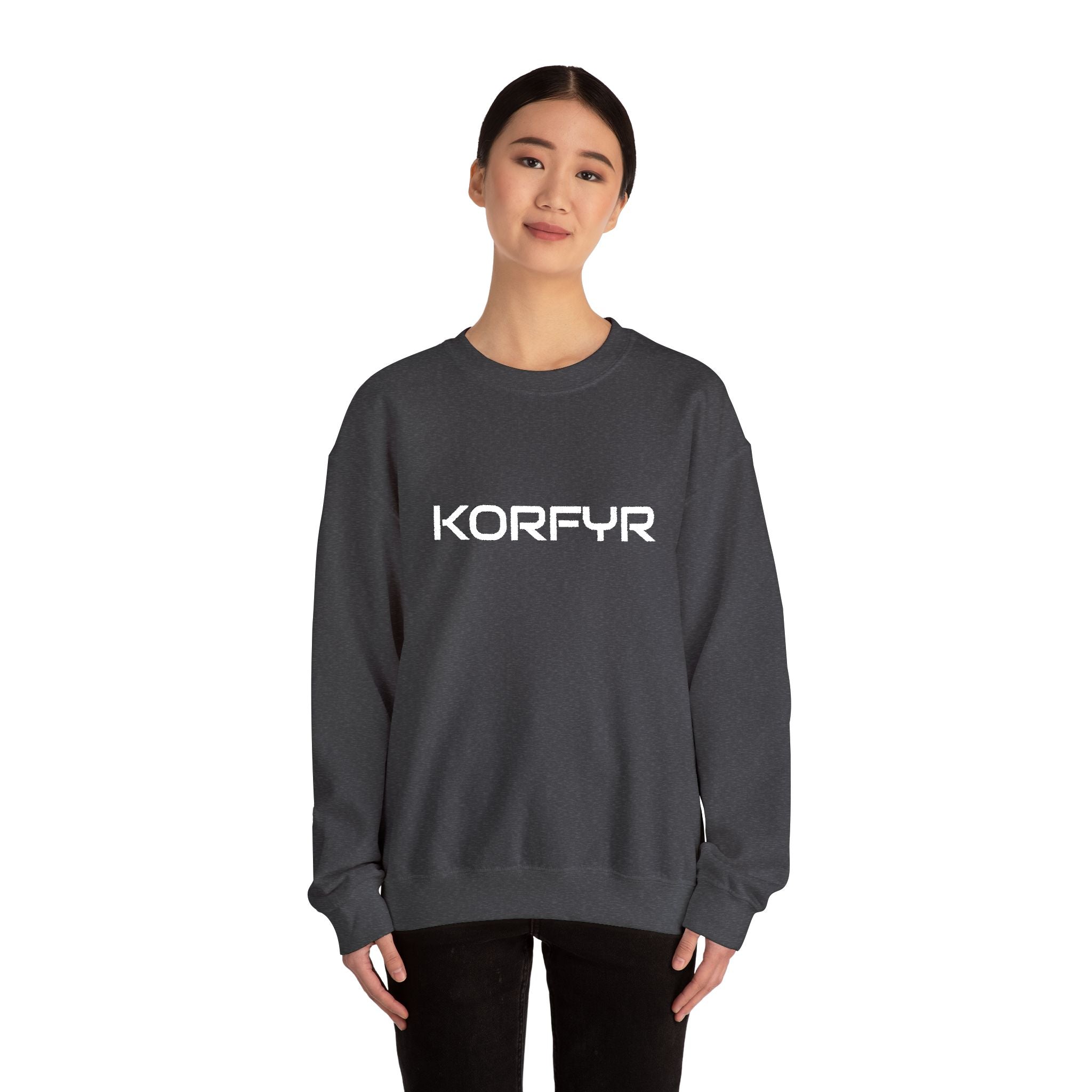 KORFYR Cozy Unisex Sweatshirt, Casual Wear, Gift for Him/Her, Streetwear, Cozy Layering Piece