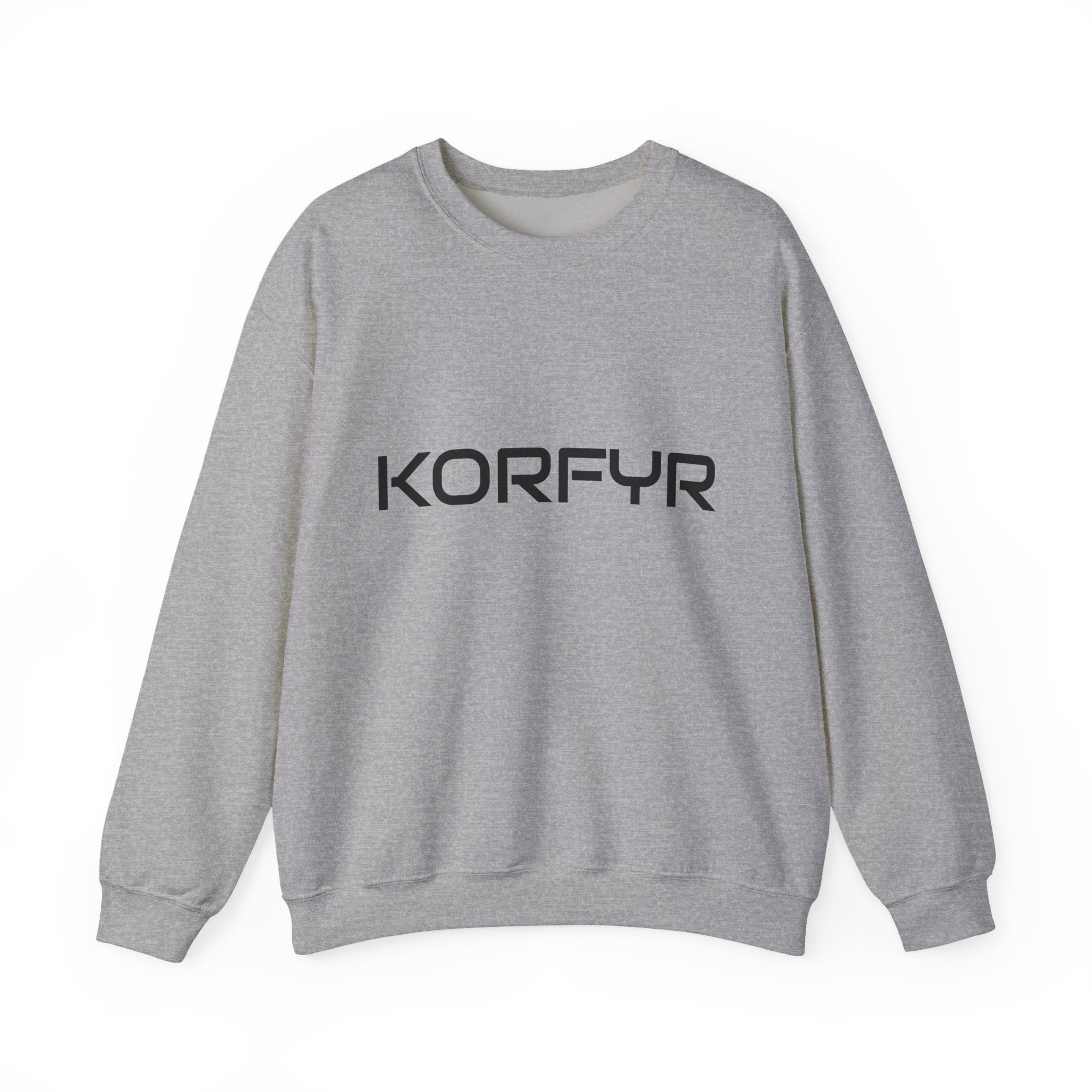 Chic KORFYR Unisex Crewneck Sweatshirt, Casual Layering Essential, Cozy Gift for Friends, Stylish Everyday Wear, Perfect for Any Occasion