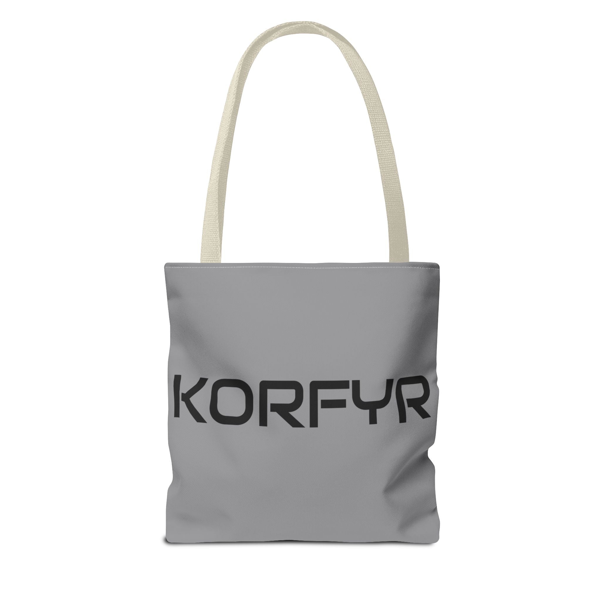 KORFYR Modern Typography Tote Bag, Chic Eco-Friendly Bag, Stylish Everyday Tote, Gift for Her, Fashion Statement Carryall