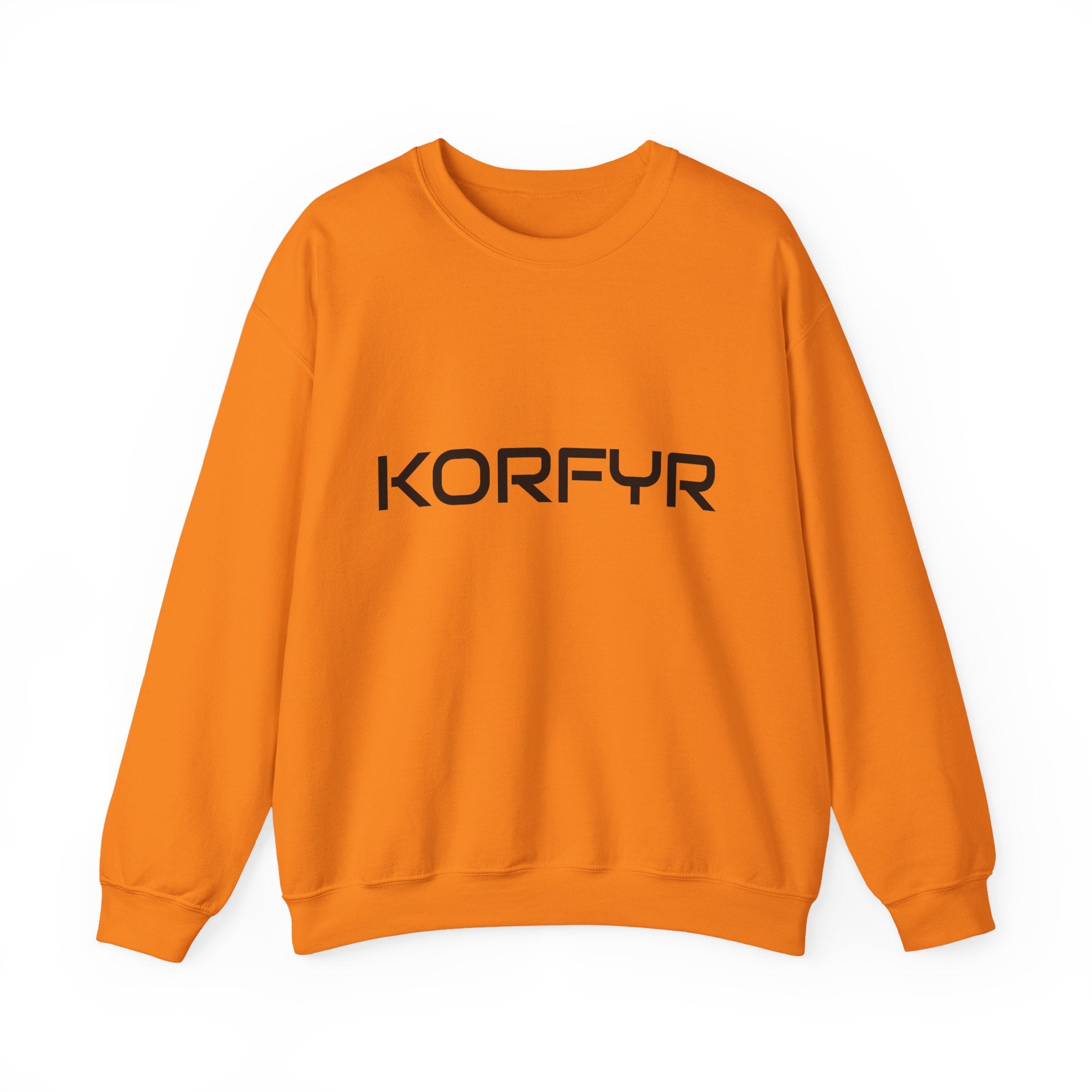 Chic KORFYR Unisex Crewneck Sweatshirt, Casual Layering Essential, Cozy Gift for Friends, Stylish Everyday Wear, Perfect for Any Occasion