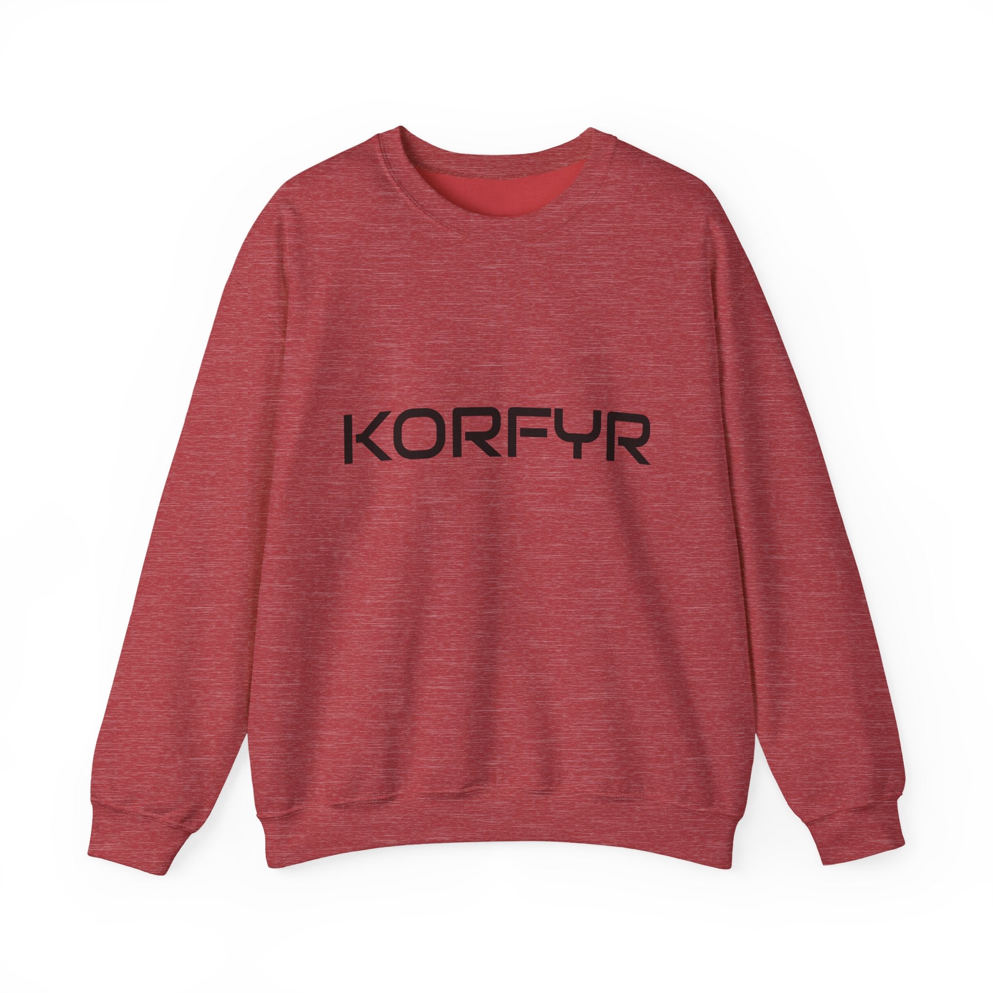 Chic KORFYR Unisex Crewneck Sweatshirt, Casual Layering Essential, Cozy Gift for Friends, Stylish Everyday Wear, Perfect for Any Occasion