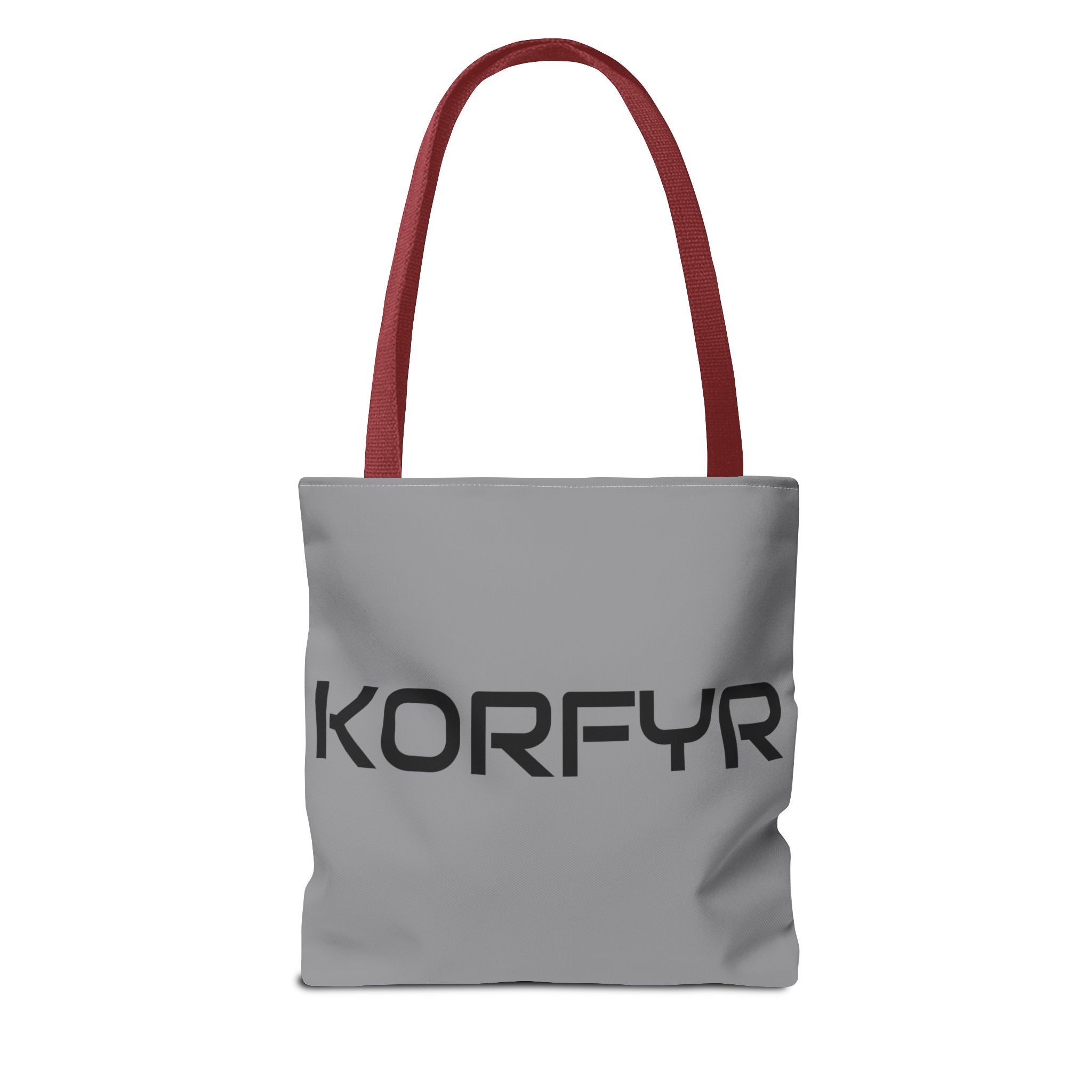 KORFYR Modern Typography Tote Bag, Chic Eco-Friendly Bag, Stylish Everyday Tote, Gift for Her, Fashion Statement Carryall