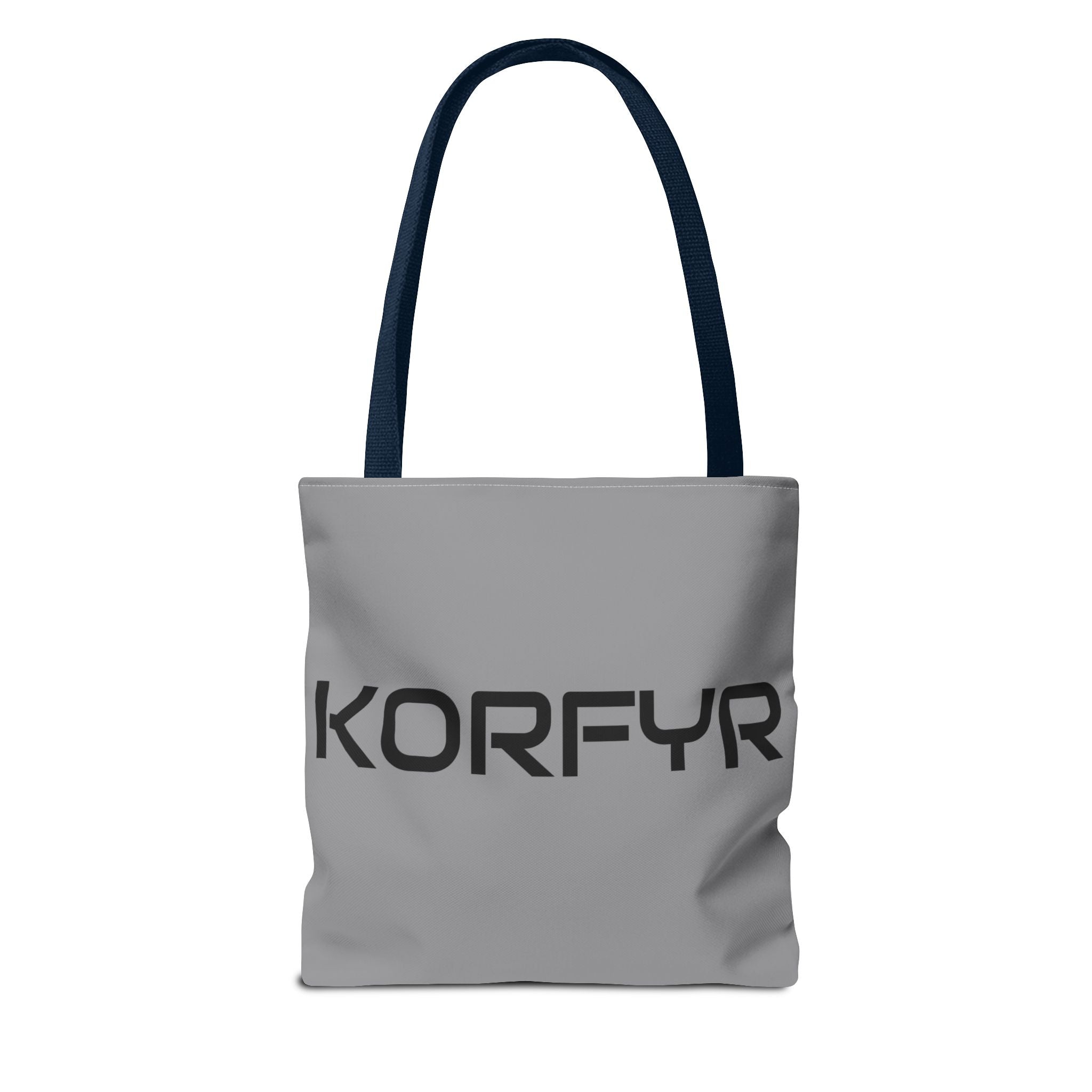 KORFYR Modern Typography Tote Bag, Chic Eco-Friendly Bag, Stylish Everyday Tote, Gift for Her, Fashion Statement Carryall
