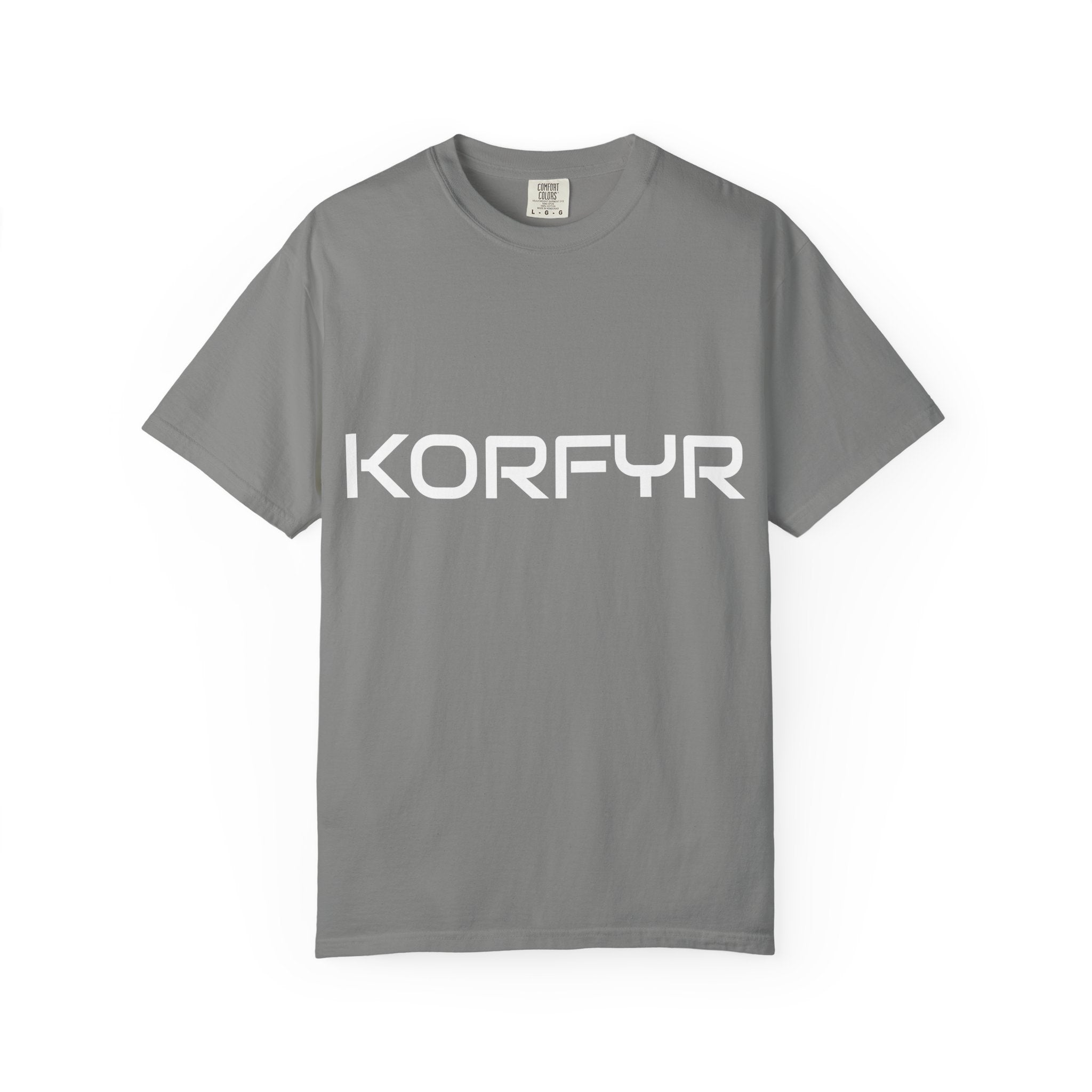 Stylish KORFYR Garment-Dyed T-Shirt, Casual Wear, Streetwear, Gift Idea, Unique Fashion Statement
