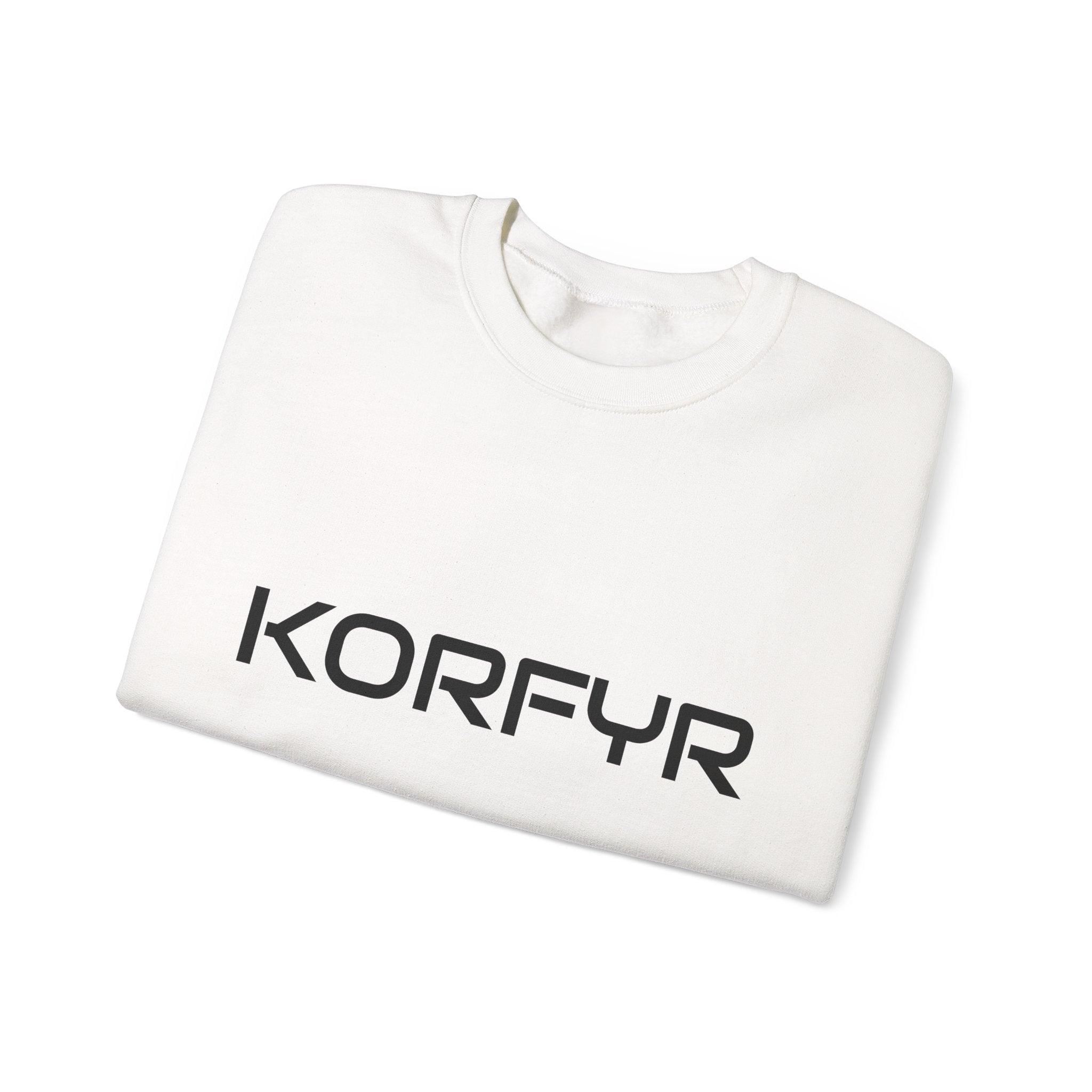 Chic KORFYR Unisex Crewneck Sweatshirt, Casual Layering Essential, Cozy Gift for Friends, Stylish Everyday Wear, Perfect for Any Occasion