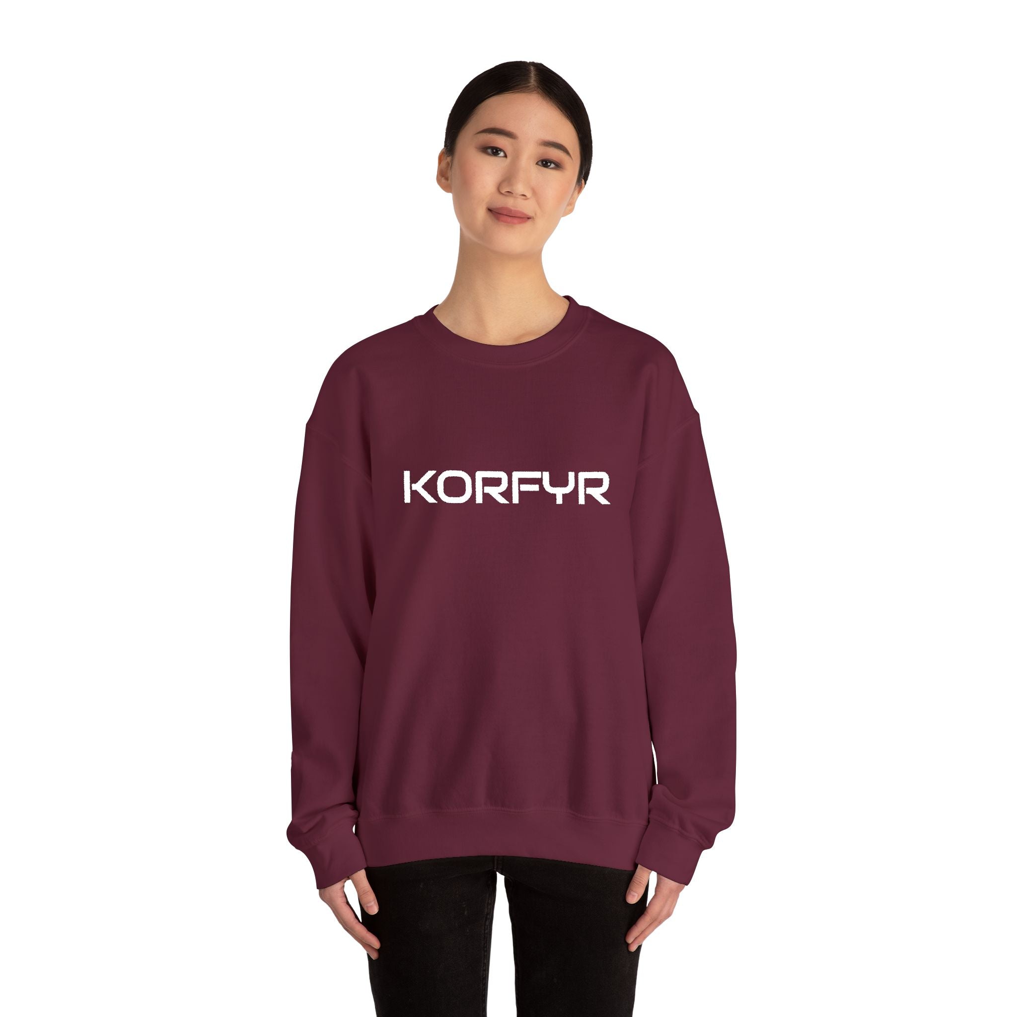 KORFYR Cozy Unisex Sweatshirt, Casual Wear, Gift for Him/Her, Streetwear, Cozy Layering Piece