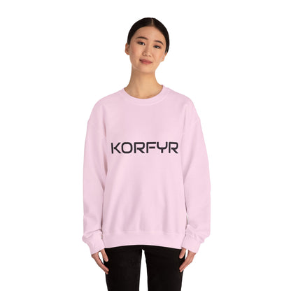 Chic KORFYR Unisex Crewneck Sweatshirt, Casual Layering Essential, Cozy Gift for Friends, Stylish Everyday Wear, Perfect for Any Occasion