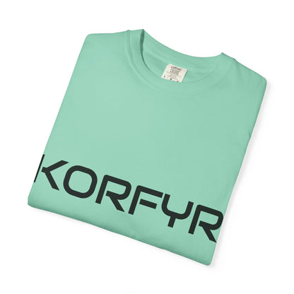 KORFYR Unisex Garment-Dyed T-shirt | Minimalist Fashion Tee, Casual Style, Perfect Gift, Everyday Wear, Trendy Apparel