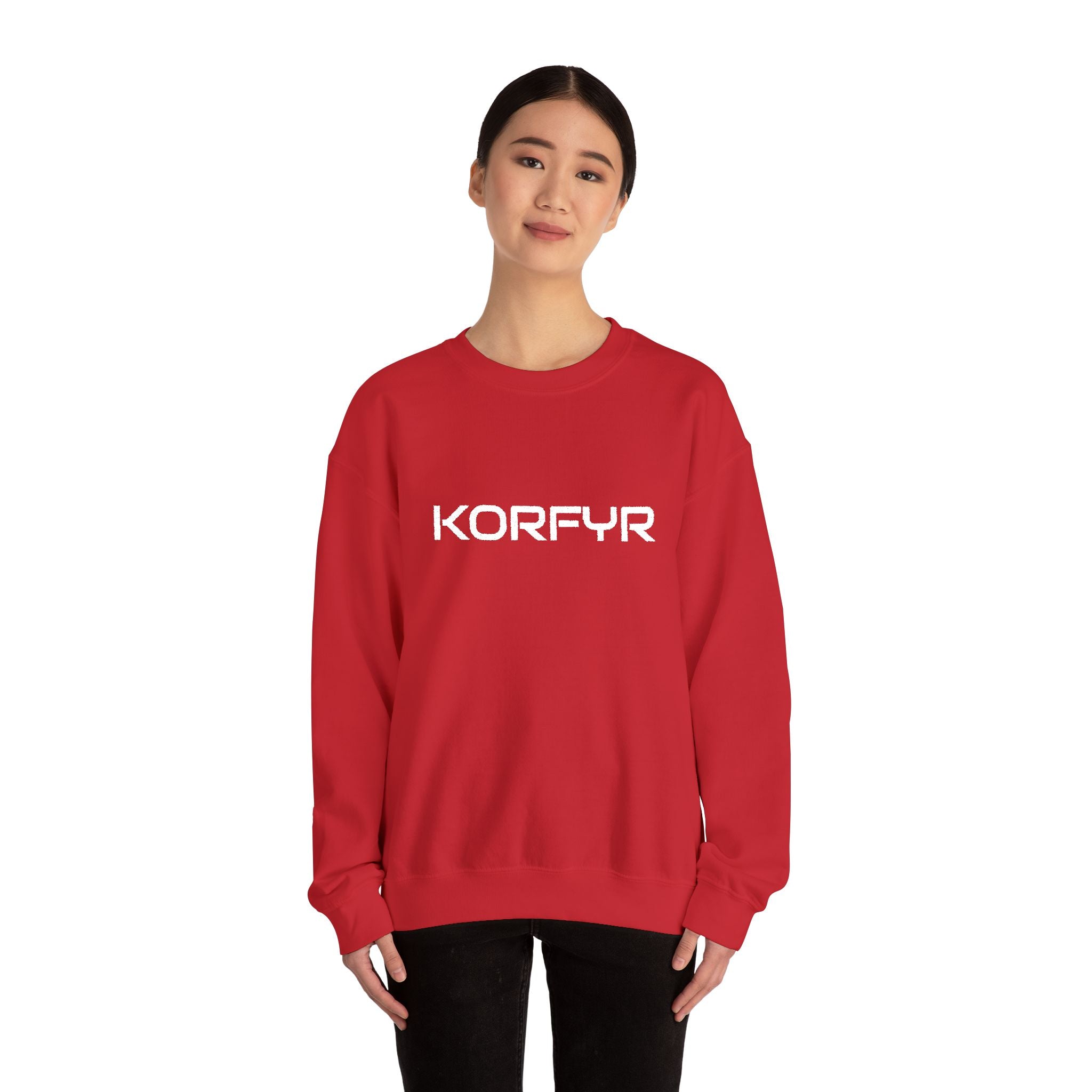 KORFYR Cozy Unisex Sweatshirt, Casual Wear, Gift for Him/Her, Streetwear, Cozy Layering Piece
