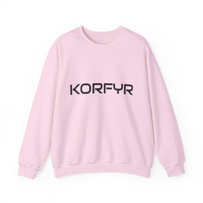 Chic KORFYR Unisex Crewneck Sweatshirt, Casual Layering Essential, Cozy Gift for Friends, Stylish Everyday Wear, Perfect for Any Occasion