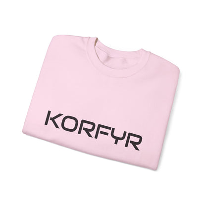 Chic KORFYR Unisex Crewneck Sweatshirt, Casual Layering Essential, Cozy Gift for Friends, Stylish Everyday Wear, Perfect for Any Occasion