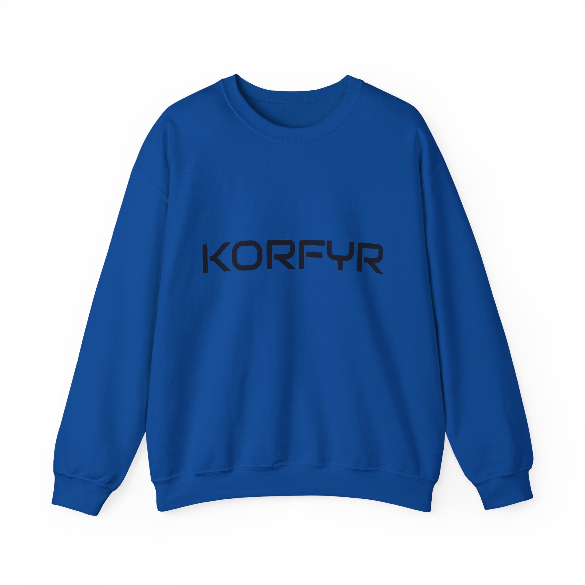 Chic KORFYR Unisex Crewneck Sweatshirt, Casual Layering Essential, Cozy Gift for Friends, Stylish Everyday Wear, Perfect for Any Occasion