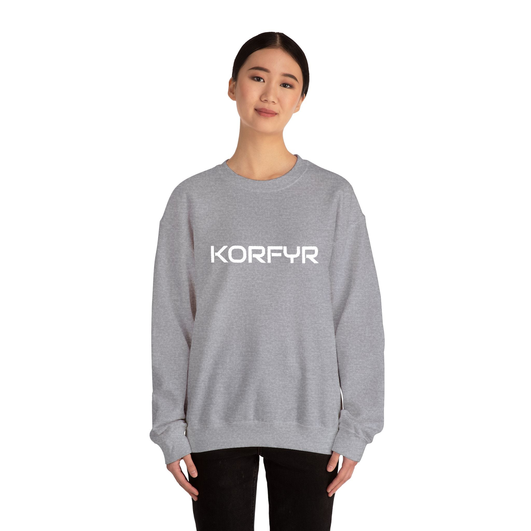 KORFYR Cozy Unisex Sweatshirt, Casual Wear, Gift for Him/Her, Streetwear, Cozy Layering Piece