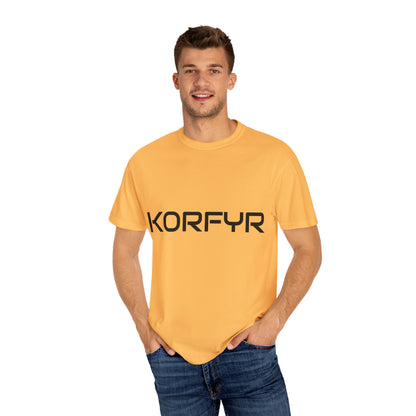 KORFYR Unisex Garment-Dyed T-shirt | Minimalist Fashion Tee, Casual Style, Perfect Gift, Everyday Wear, Trendy Apparel