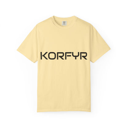 KORFYR Unisex Garment-Dyed T-shirt | Minimalist Fashion Tee, Casual Style, Perfect Gift, Everyday Wear, Trendy Apparel