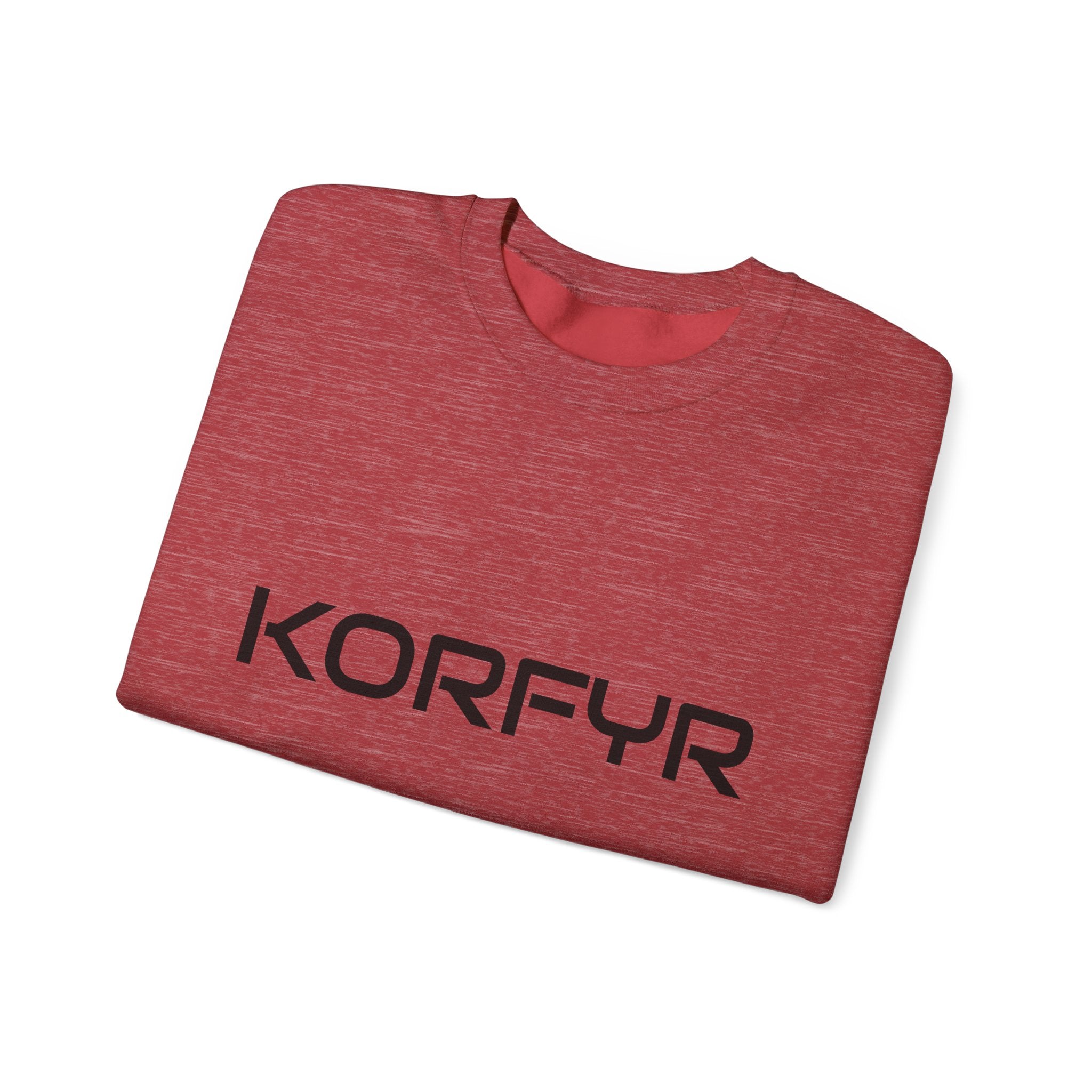 Chic KORFYR Unisex Crewneck Sweatshirt, Casual Layering Essential, Cozy Gift for Friends, Stylish Everyday Wear, Perfect for Any Occasion