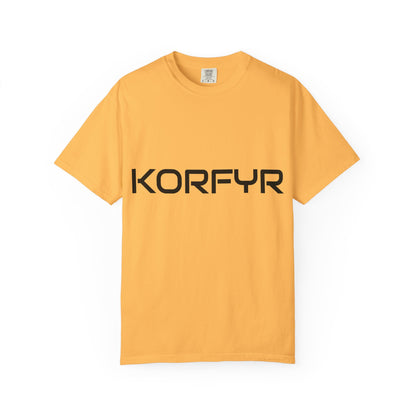 KORFYR Unisex Garment-Dyed T-shirt | Minimalist Fashion Tee, Casual Style, Perfect Gift, Everyday Wear, Trendy Apparel