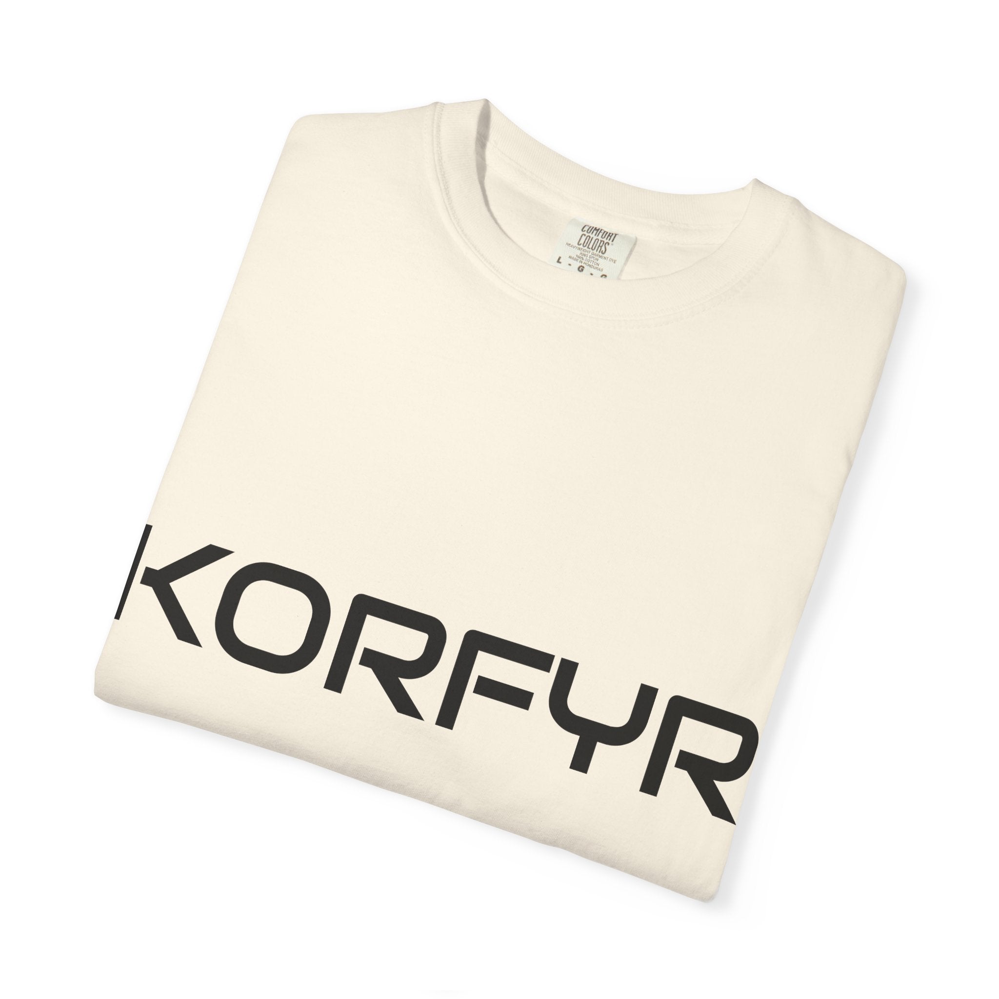 KORFYR Unisex Garment-Dyed T-shirt | Minimalist Fashion Tee, Casual Style, Perfect Gift, Everyday Wear, Trendy Apparel