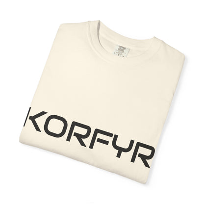 KORFYR Unisex Garment-Dyed T-shirt | Minimalist Fashion Tee, Casual Style, Perfect Gift, Everyday Wear, Trendy Apparel
