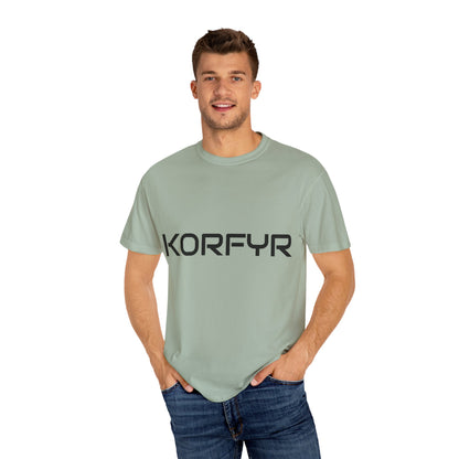 KORFYR Unisex Garment-Dyed T-shirt | Minimalist Fashion Tee, Casual Style, Perfect Gift, Everyday Wear, Trendy Apparel