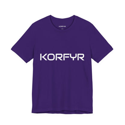 KORFYR Unisex Jersey Tee - Casual Wear, Graphic T-Shirt, Streetwear, Gift for Him/Her, Everyday Comfort