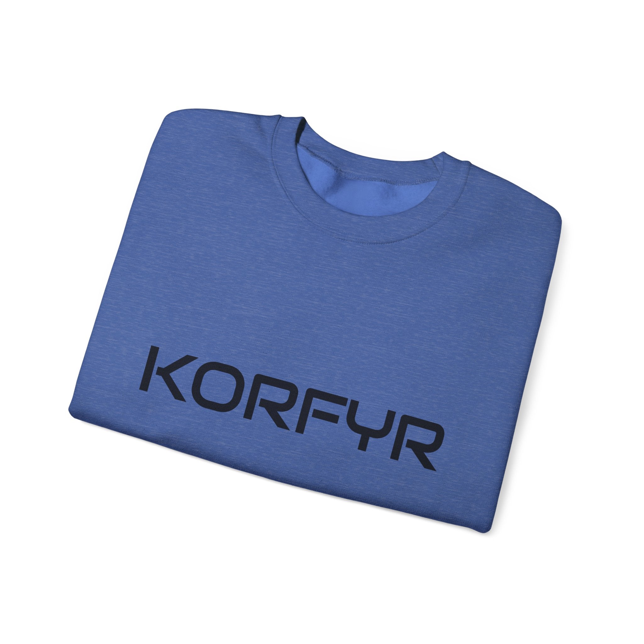Chic KORFYR Unisex Crewneck Sweatshirt, Casual Layering Essential, Cozy Gift for Friends, Stylish Everyday Wear, Perfect for Any Occasion