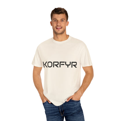 KORFYR Unisex Garment-Dyed T-shirt | Minimalist Fashion Tee, Casual Style, Perfect Gift, Everyday Wear, Trendy Apparel