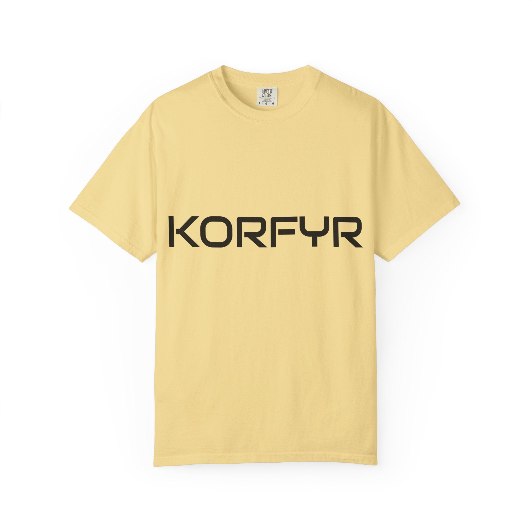 KORFYR Unisex Garment-Dyed T-shirt | Minimalist Fashion Tee, Casual Style, Perfect Gift, Everyday Wear, Trendy Apparel