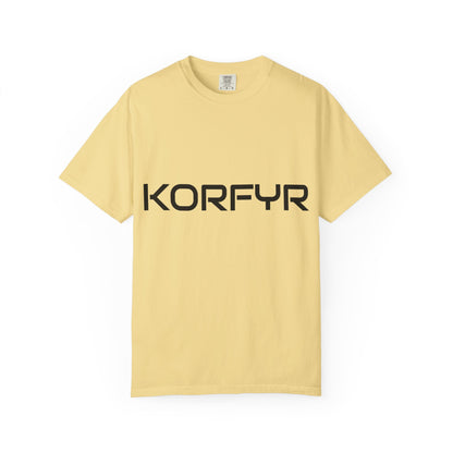 KORFYR Unisex Garment-Dyed T-shirt | Minimalist Fashion Tee, Casual Style, Perfect Gift, Everyday Wear, Trendy Apparel