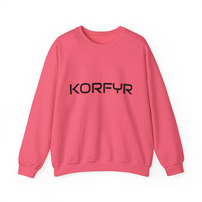 Chic KORFYR Unisex Crewneck Sweatshirt, Casual Layering Essential, Cozy Gift for Friends, Stylish Everyday Wear, Perfect for Any Occasion