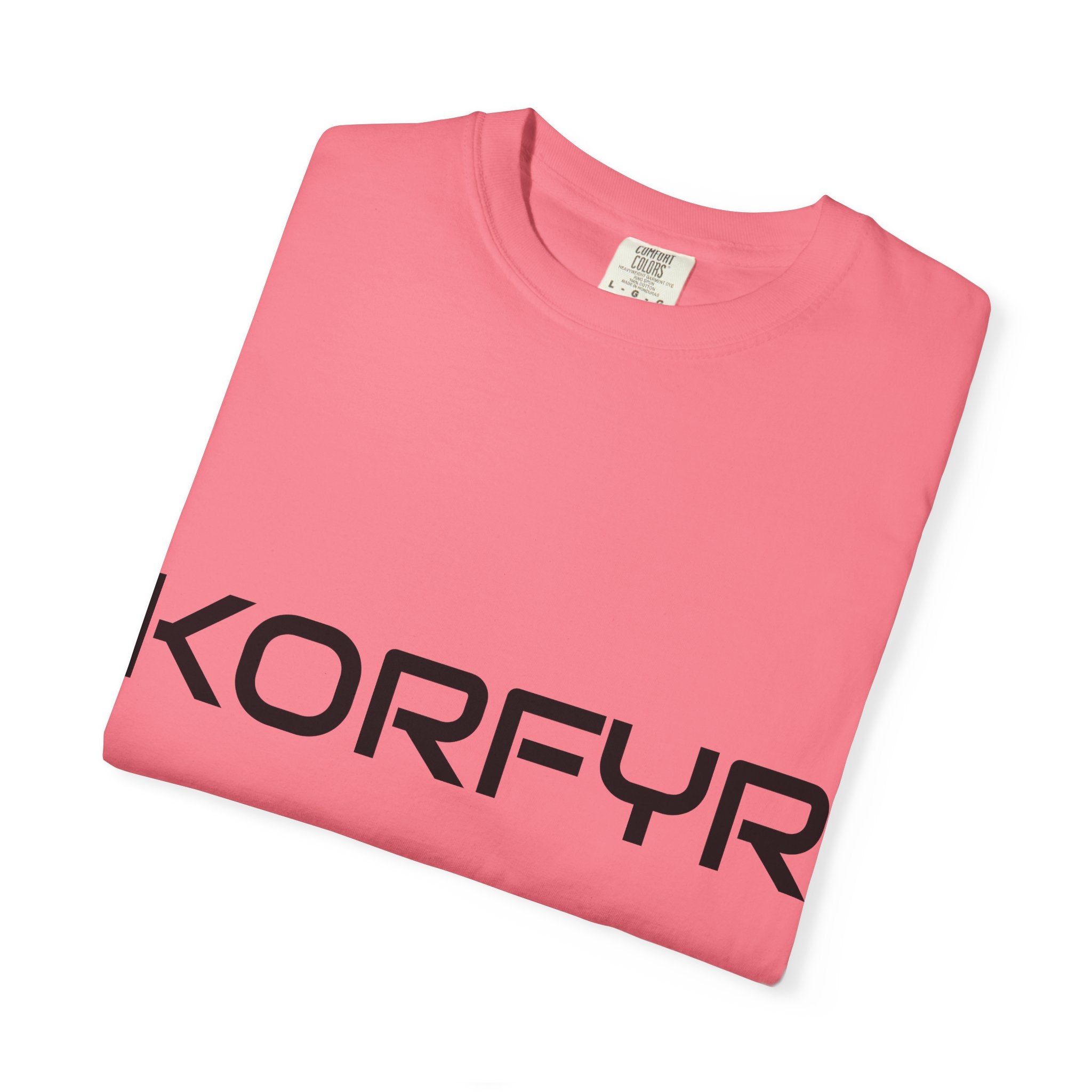 KORFYR Unisex Garment-Dyed T-shirt | Minimalist Fashion Tee, Casual Style, Perfect Gift, Everyday Wear, Trendy Apparel