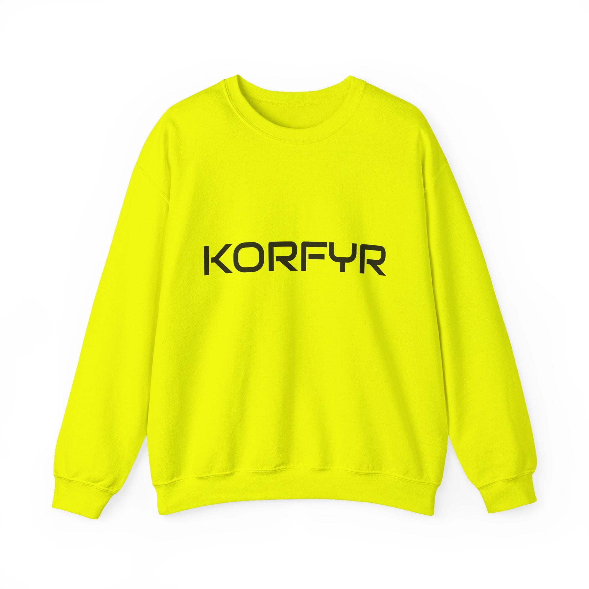 Chic KORFYR Unisex Crewneck Sweatshirt, Casual Layering Essential, Cozy Gift for Friends, Stylish Everyday Wear, Perfect for Any Occasion