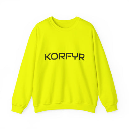 Chic KORFYR Unisex Crewneck Sweatshirt, Casual Layering Essential, Cozy Gift for Friends, Stylish Everyday Wear, Perfect for Any Occasion