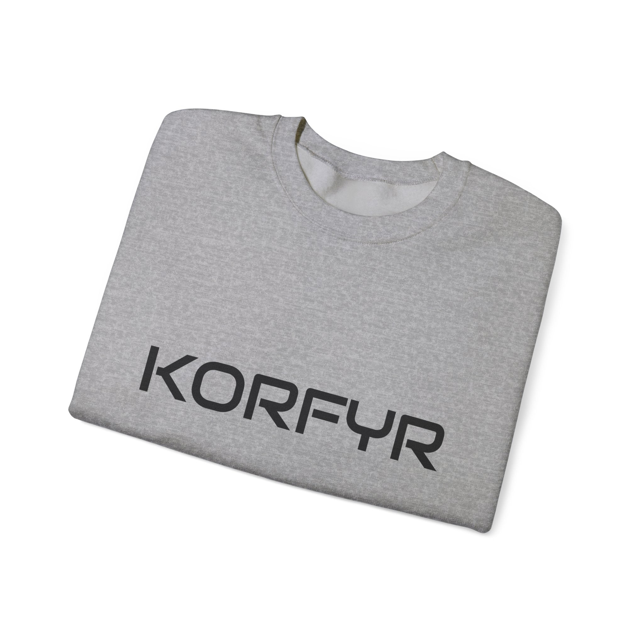 Chic KORFYR Unisex Crewneck Sweatshirt, Casual Layering Essential, Cozy Gift for Friends, Stylish Everyday Wear, Perfect for Any Occasion
