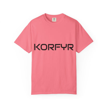 KORFYR Unisex Garment-Dyed T-shirt | Minimalist Fashion Tee, Casual Style, Perfect Gift, Everyday Wear, Trendy Apparel