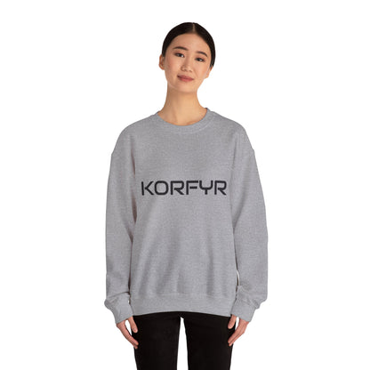 Chic KORFYR Unisex Crewneck Sweatshirt, Casual Layering Essential, Cozy Gift for Friends, Stylish Everyday Wear, Perfect for Any Occasion