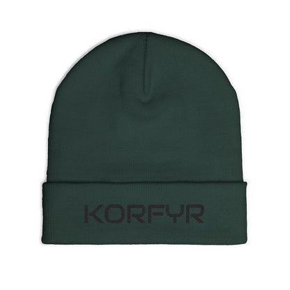 KORFYR Stylish Embroidered Knit Beanie, Custom Winter Hat, Cozy Beanie for Him/Her, Perfect for Gifts, Fashion-Forward Accessories