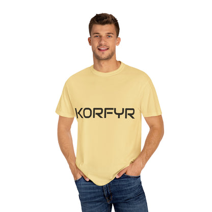 KORFYR Unisex Garment-Dyed T-shirt | Minimalist Fashion Tee, Casual Style, Perfect Gift, Everyday Wear, Trendy Apparel