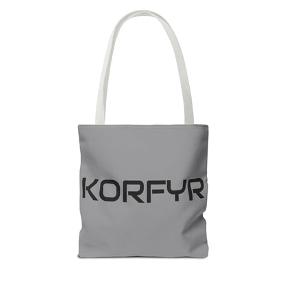 KORFYR Modern Typography Tote Bag, Chic Eco-Friendly Bag, Stylish Everyday Tote, Gift for Her, Fashion Statement Carryall