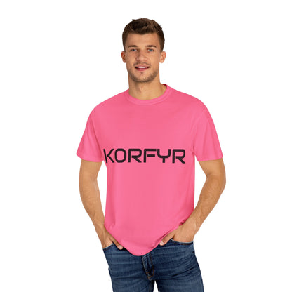 KORFYR Unisex Garment-Dyed T-shirt | Minimalist Fashion Tee, Casual Style, Perfect Gift, Everyday Wear, Trendy Apparel